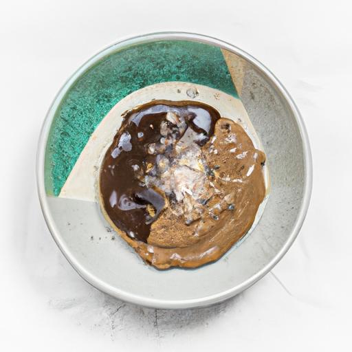 Sukkeret mørk og hvid chokolade mousse