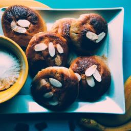 Taateli-Banaanimuffins med ingefær