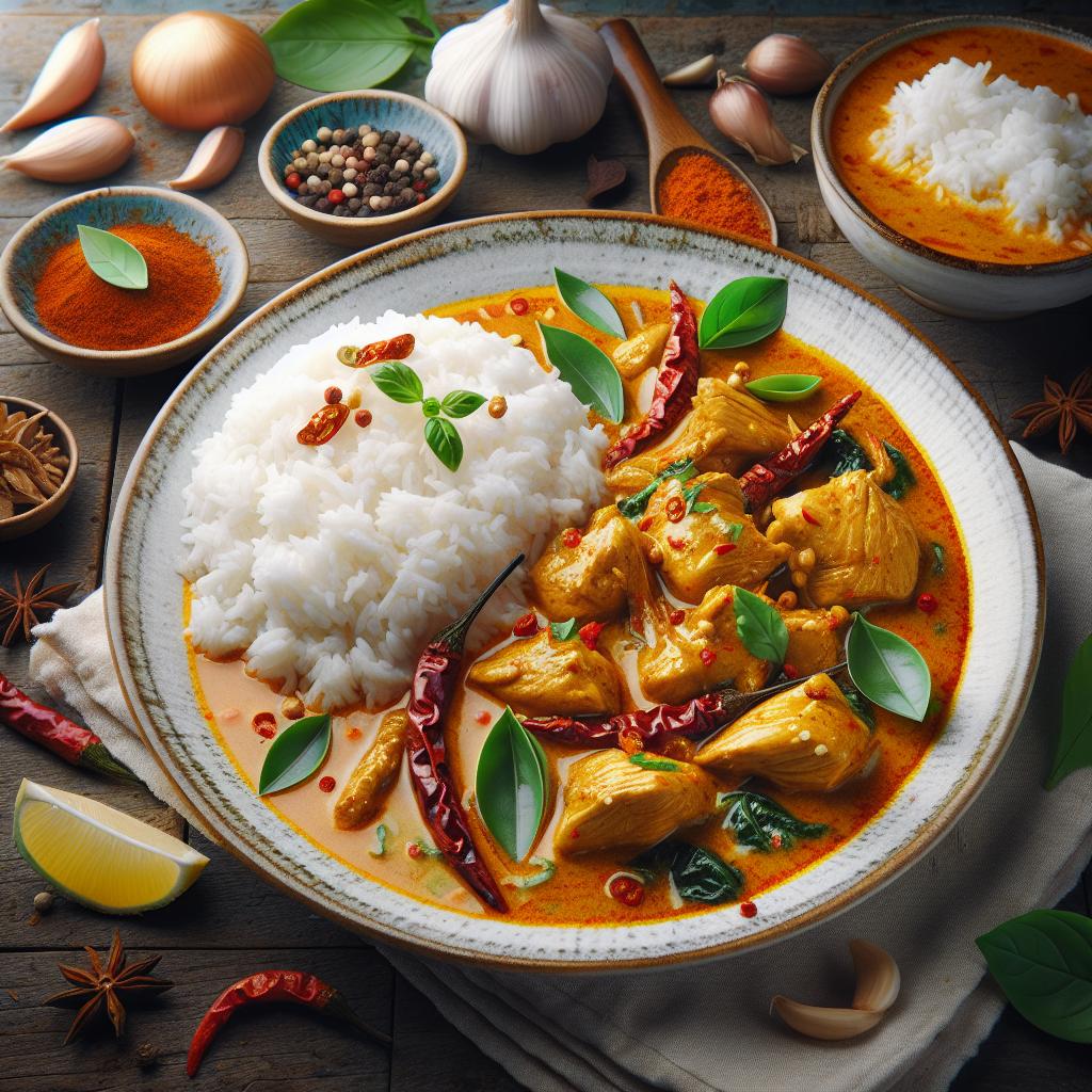 Thaimaalainen Curry-Kana