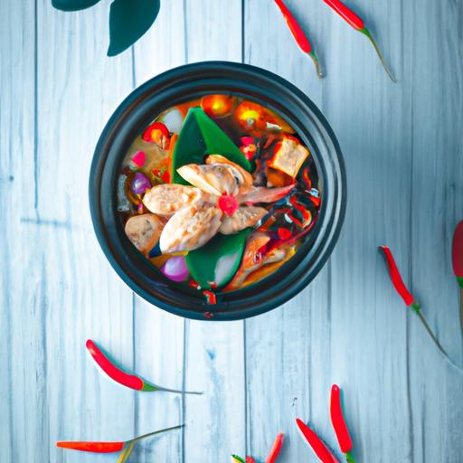 Tom Yum Suppe - Thai Krydret Suppe