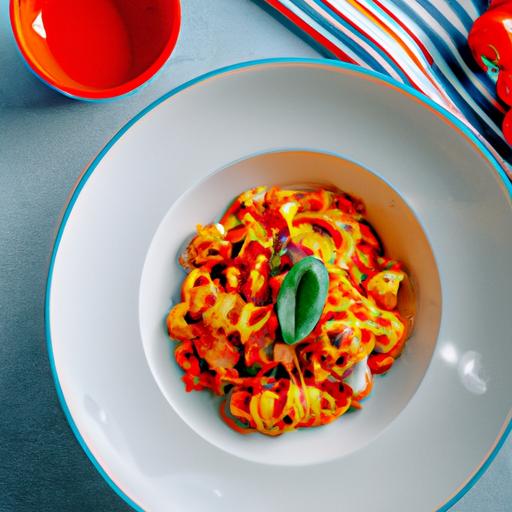 Tomaattigryta med kycklingpasta (Förberedelse: 30 minuter, Serverar: 4)