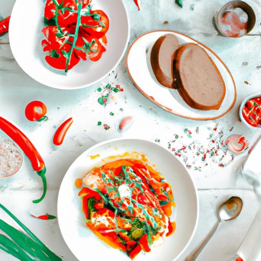 Ugnsristet blomkål med tomatsalsa og tahini