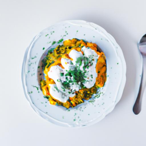 Uunicurry med butternut-kurpitsa og linser