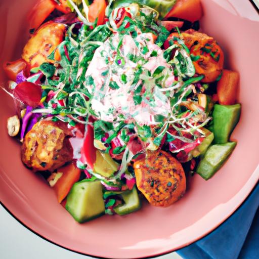 Vårig Sallad med Avokado och Feta