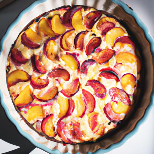 White Chocolate Peach Curd Tart