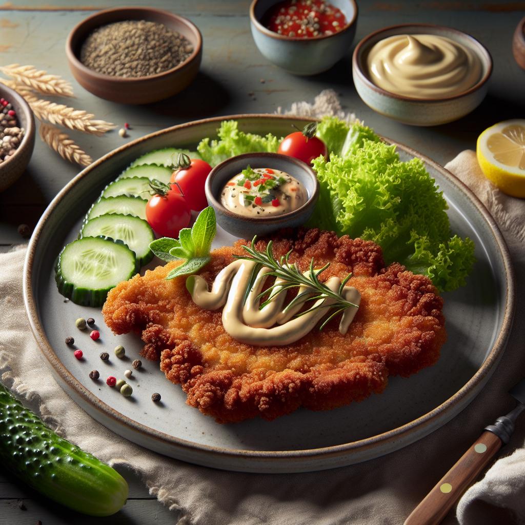 Wienerschnitzel med ansjovismajonnäs